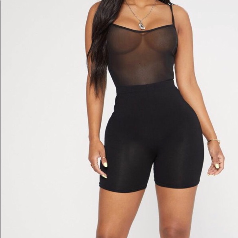 black biker shorts